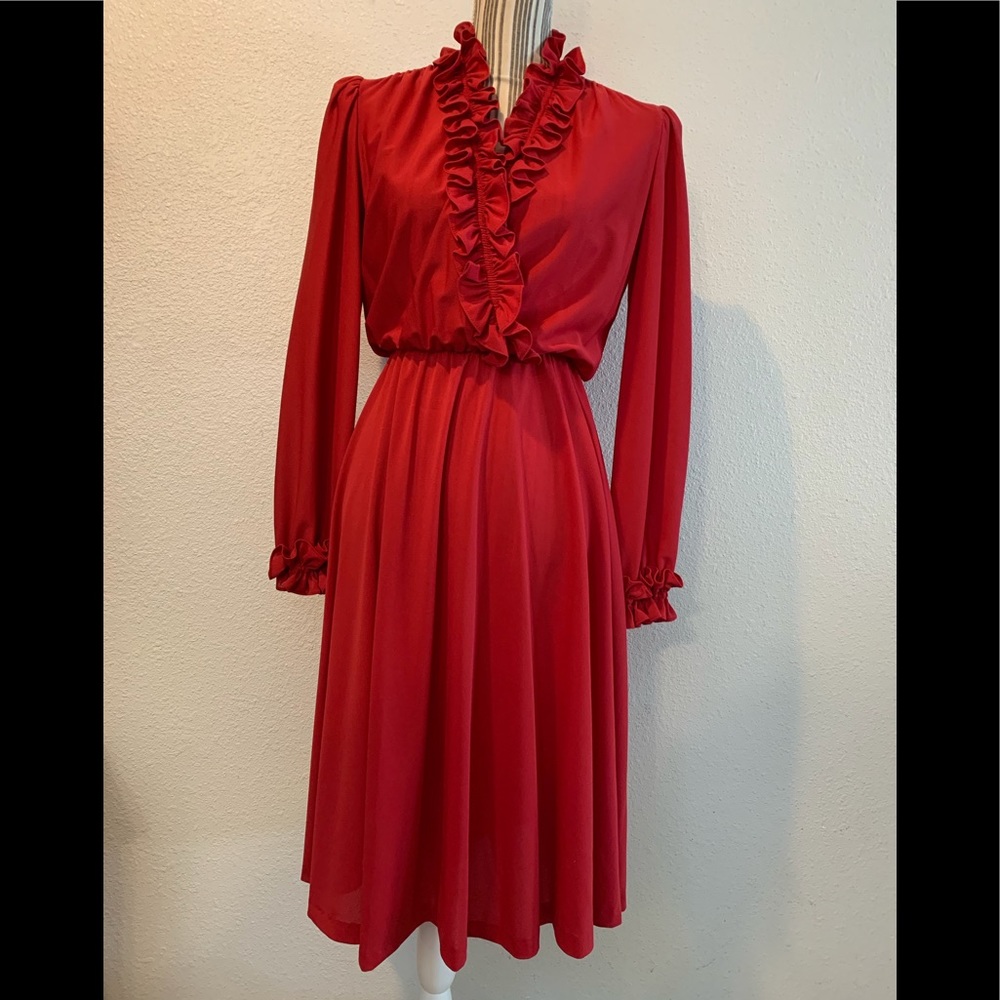 Vintage Ruffled Dress